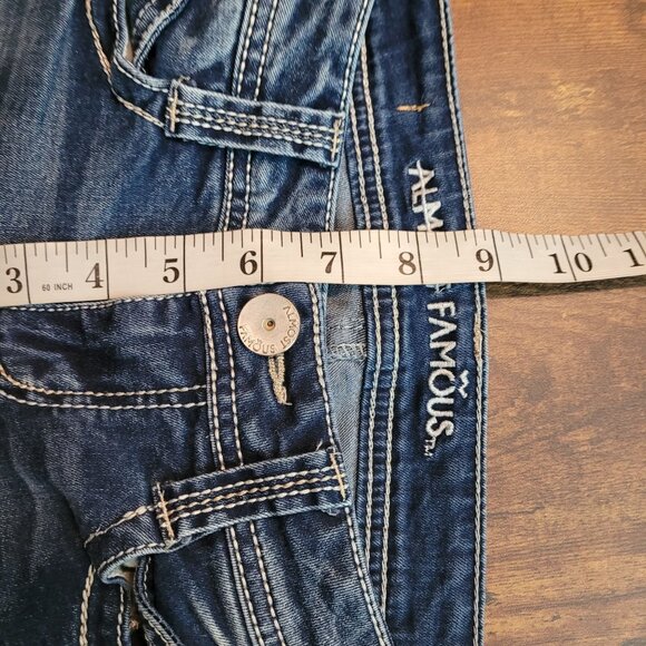 Almost Famous Jeans Size 0 Skinny Low Rise Embellished Stretch Denim - Picture 7 of 10